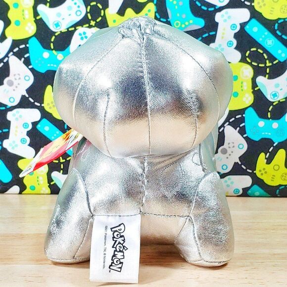 Pokemon 25th Anniversary Silver Bulbasaur 8" UltraSoft Video Game Toy Plush NWT - Picture 3 of 7